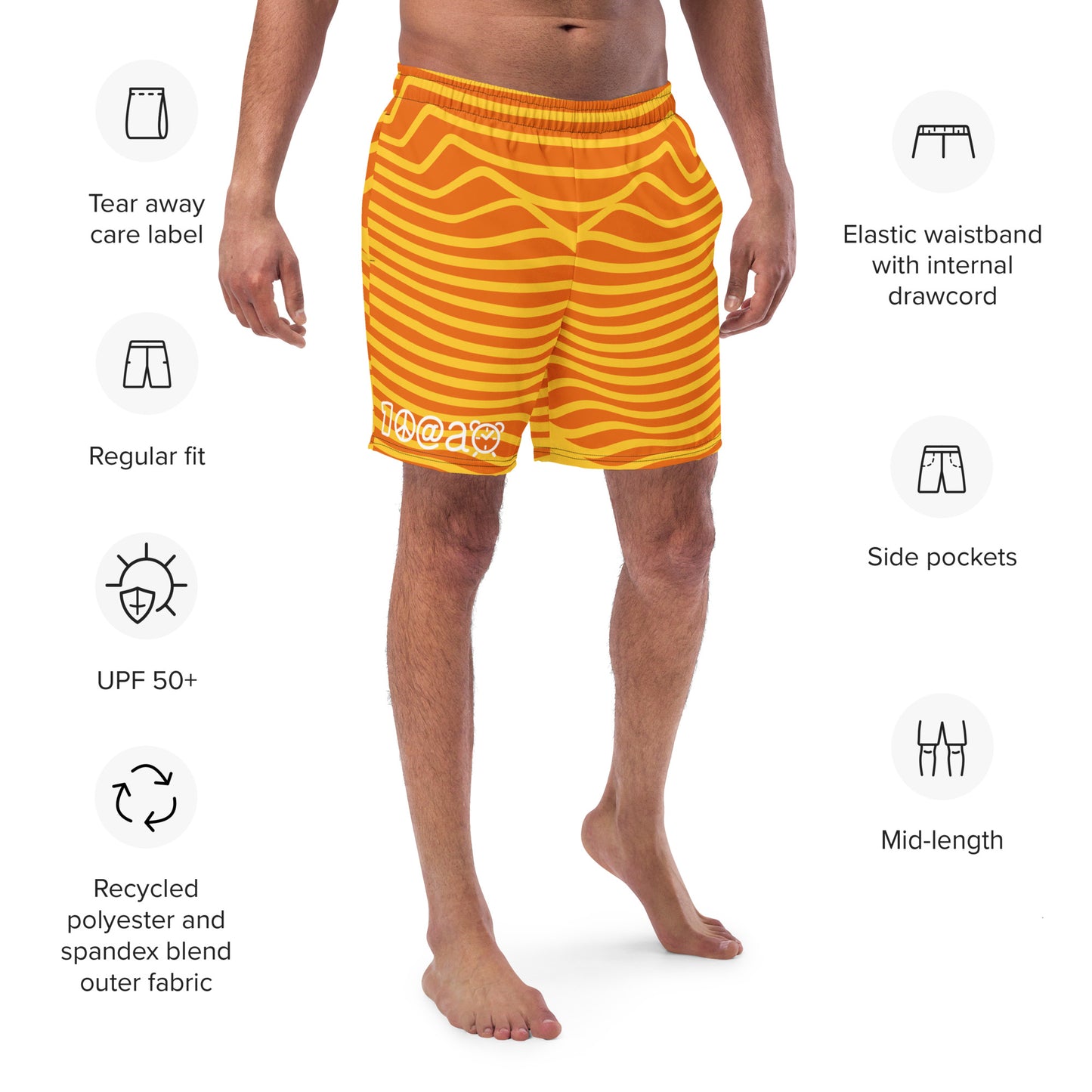 Men's swim trunks "Lava Swell"