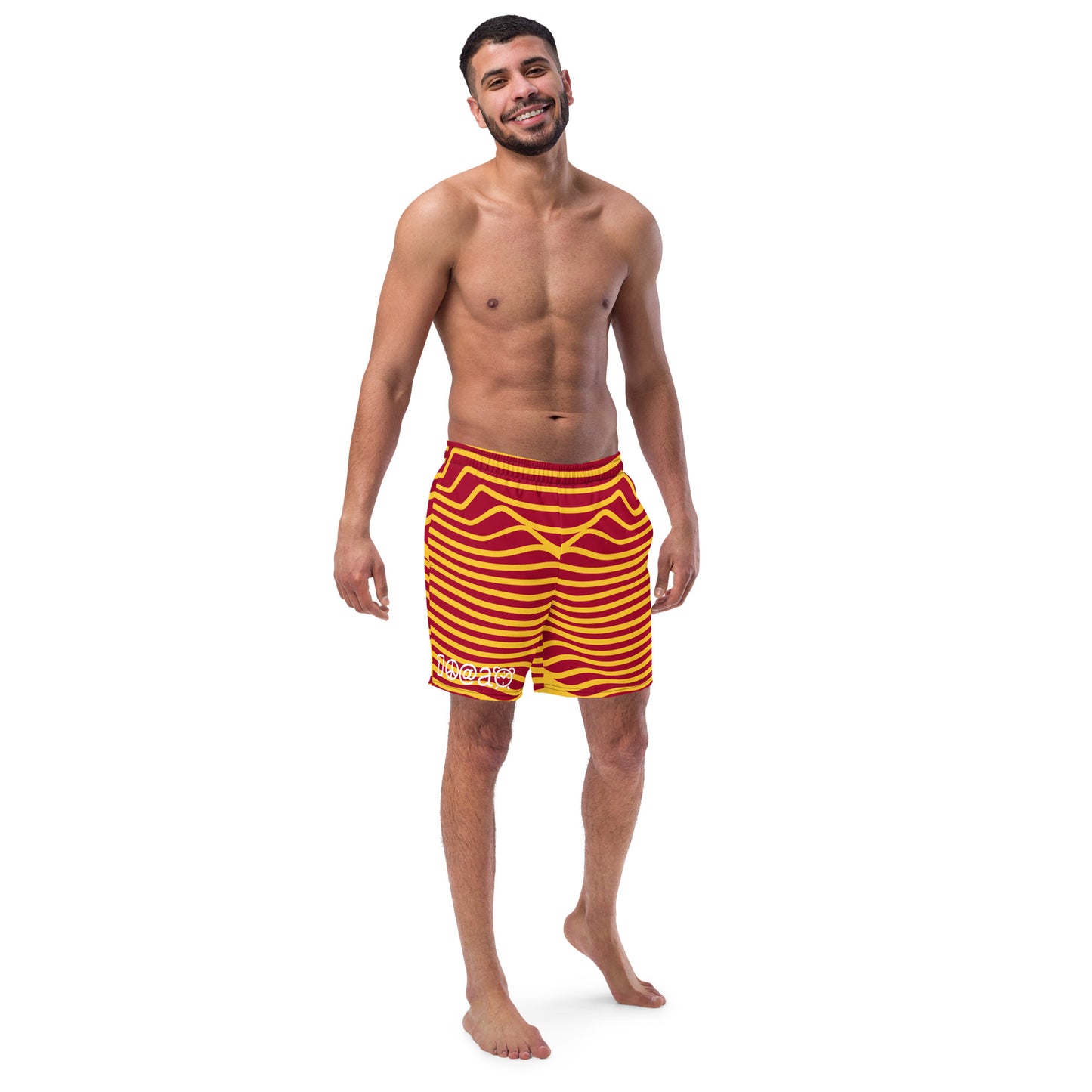 Men's swim trunks "Lava Waves"