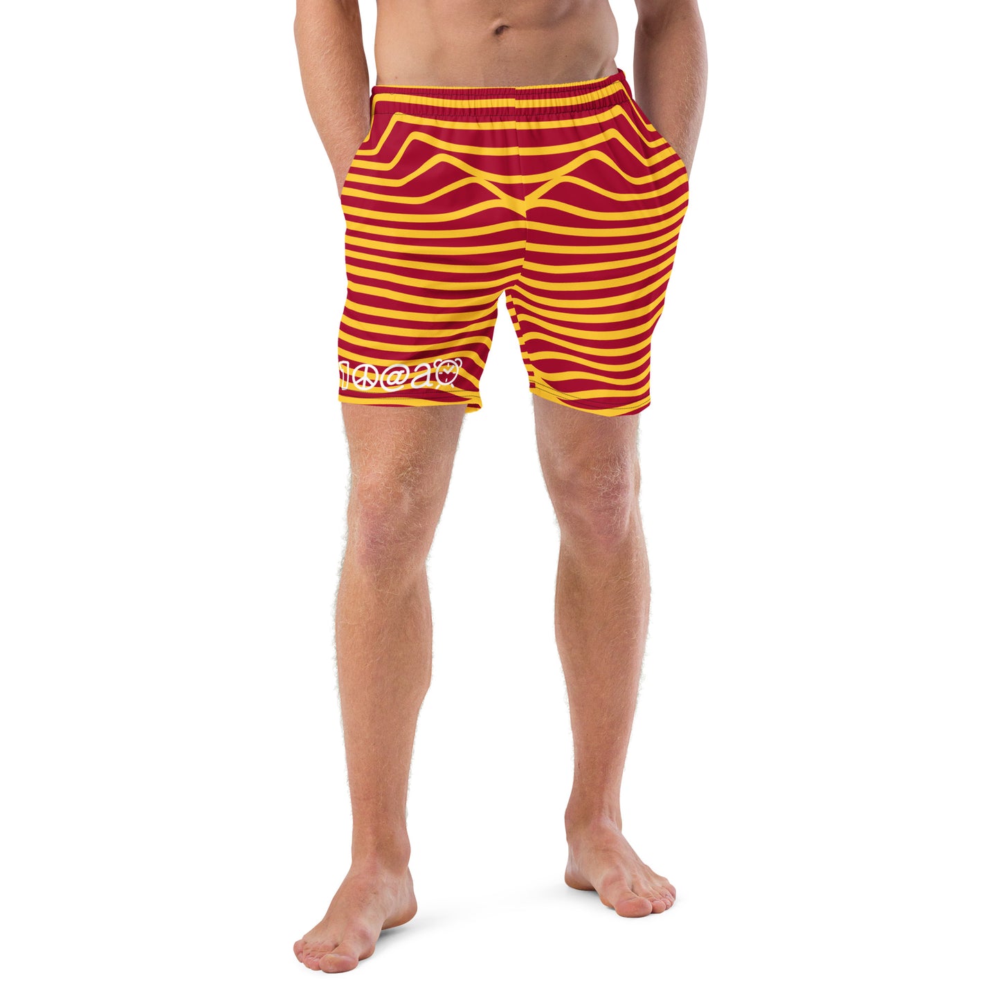 Men's swim trunks "Lava Waves"