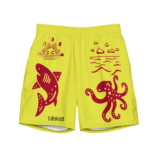 Men's swim trunks "Tattoo Red"