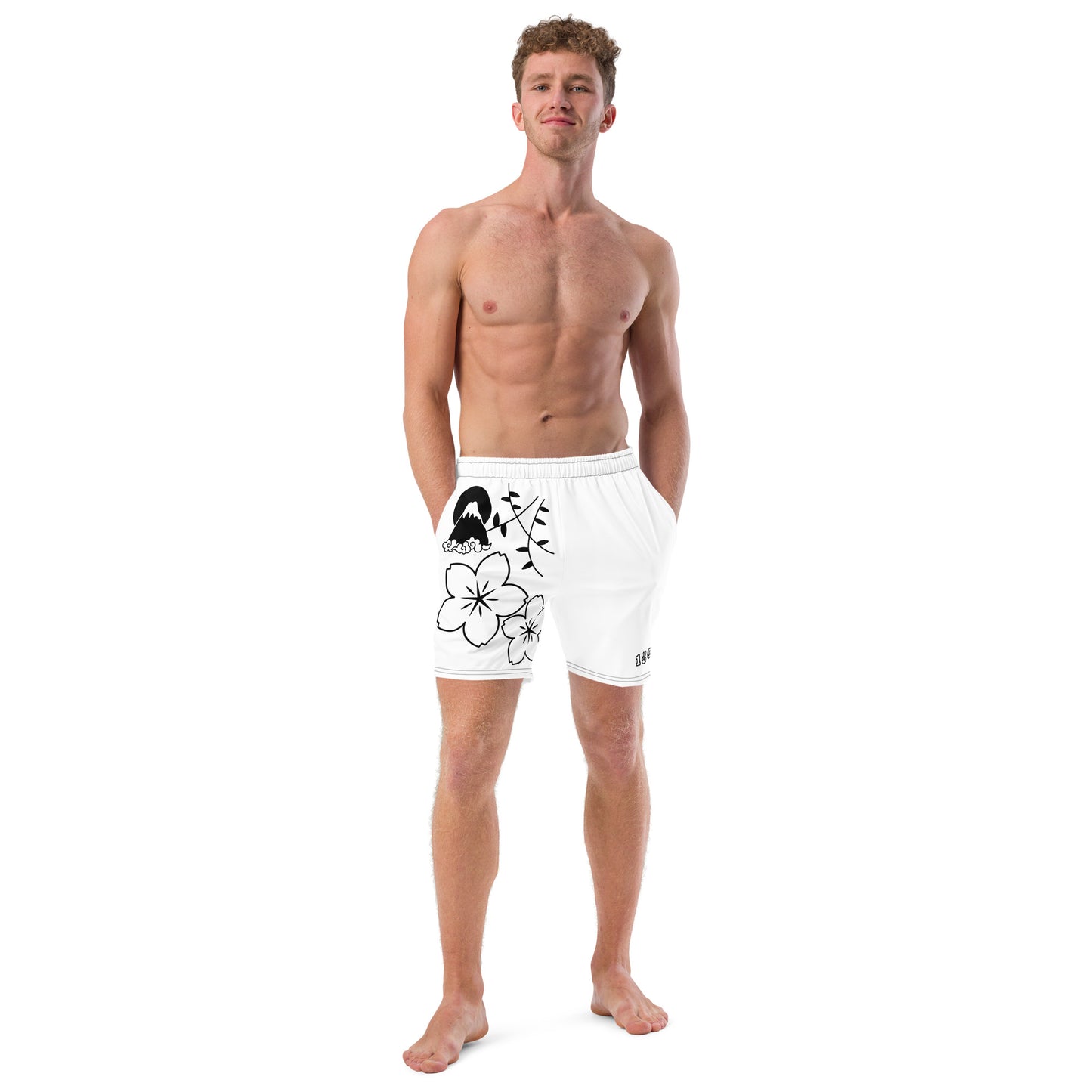 Men's swim trunks "Fuji Umi White"