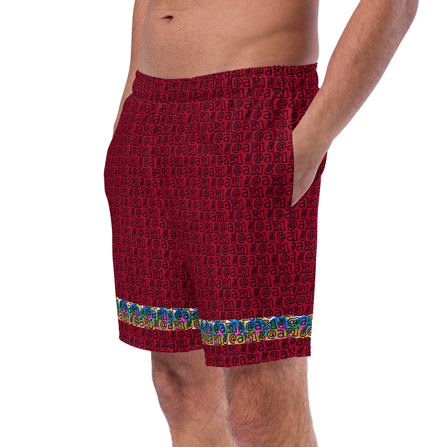 Men's swim trunks "Red Tide"