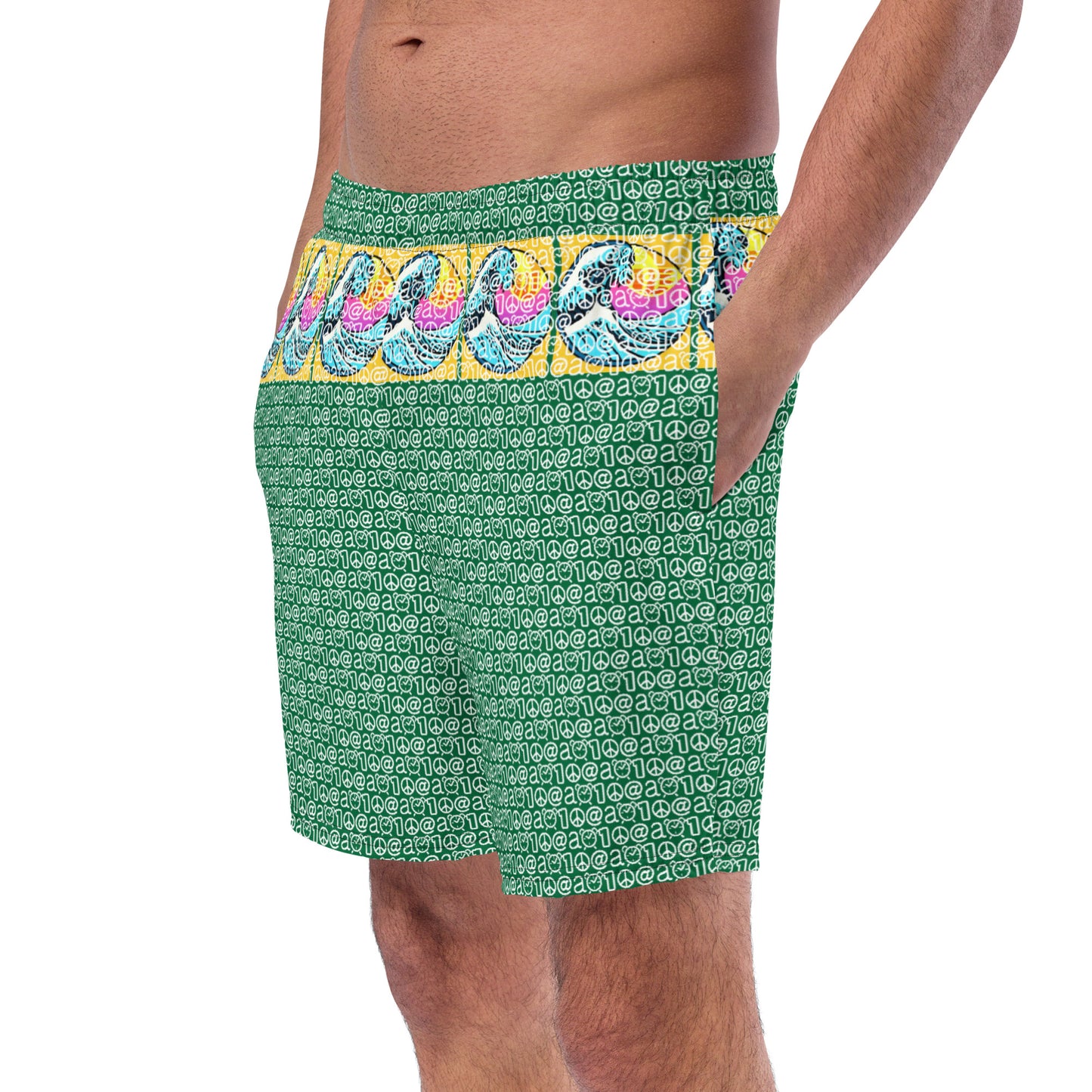 Men's swim trunks "Fuji Umi Green"