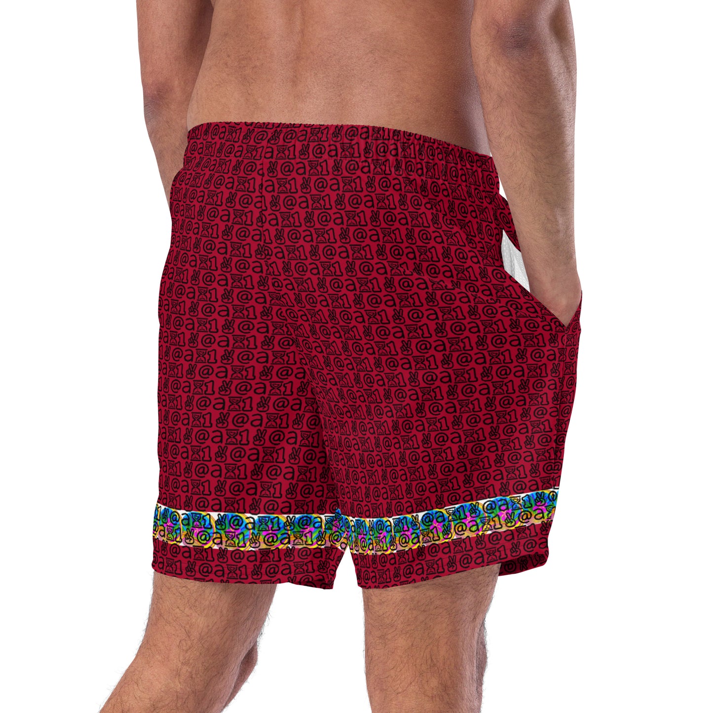 Men's swim trunks "Red Tide"