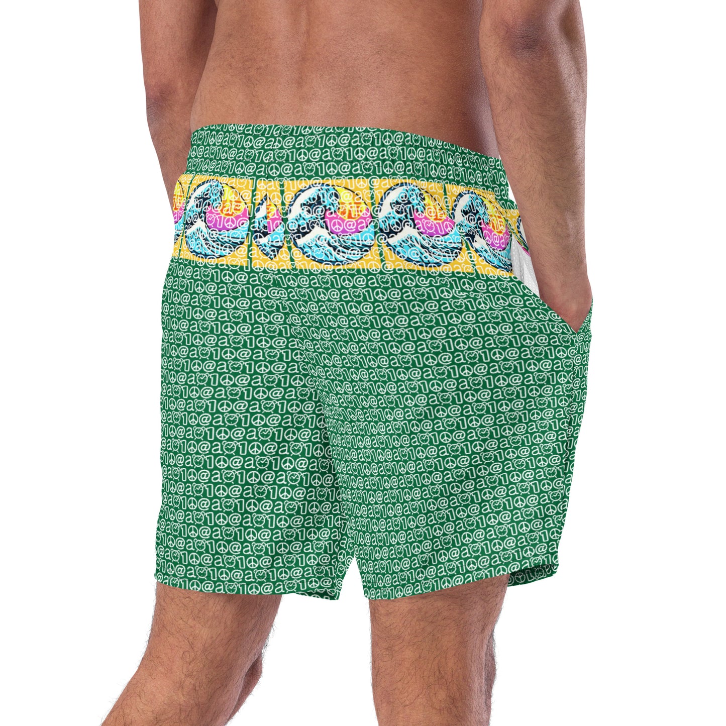 Men's swim trunks "Fuji Umi Green"