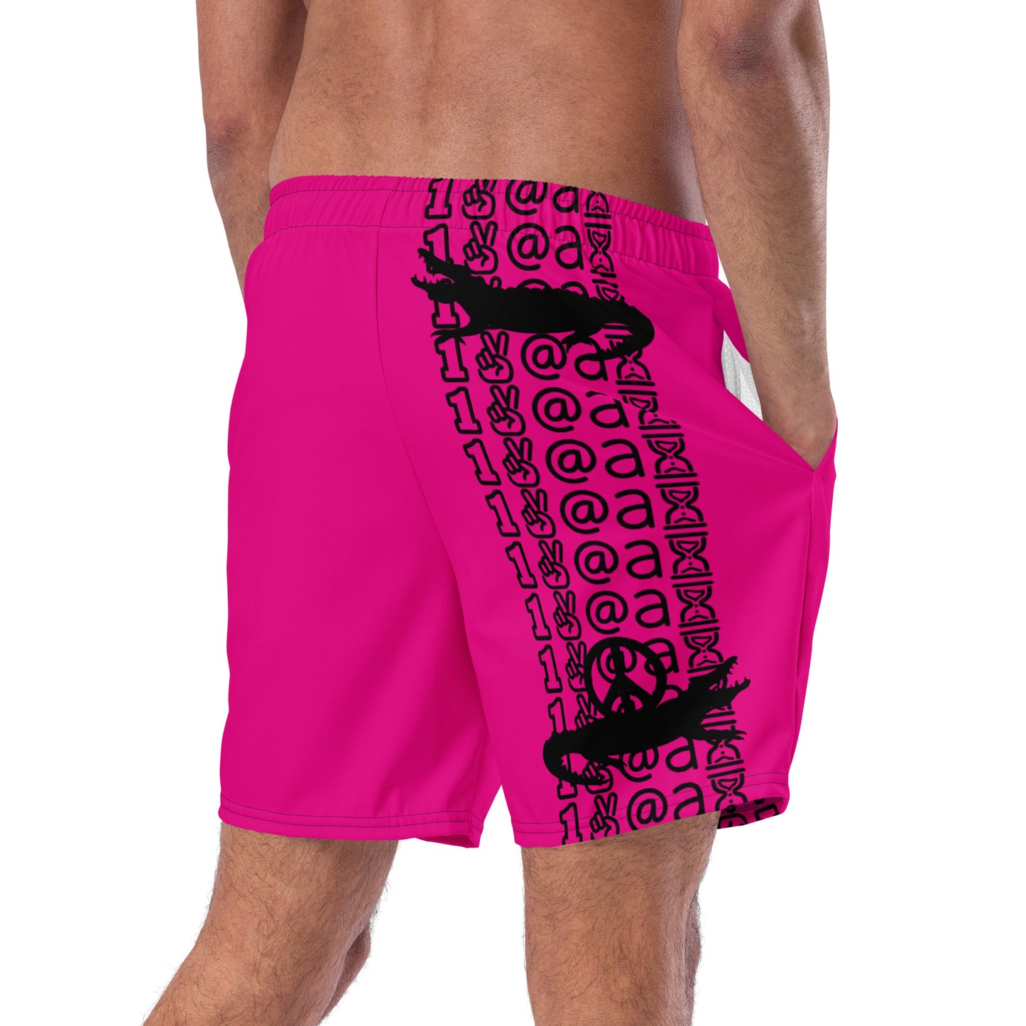 Men's swim trunks "Salty Sea Croc"