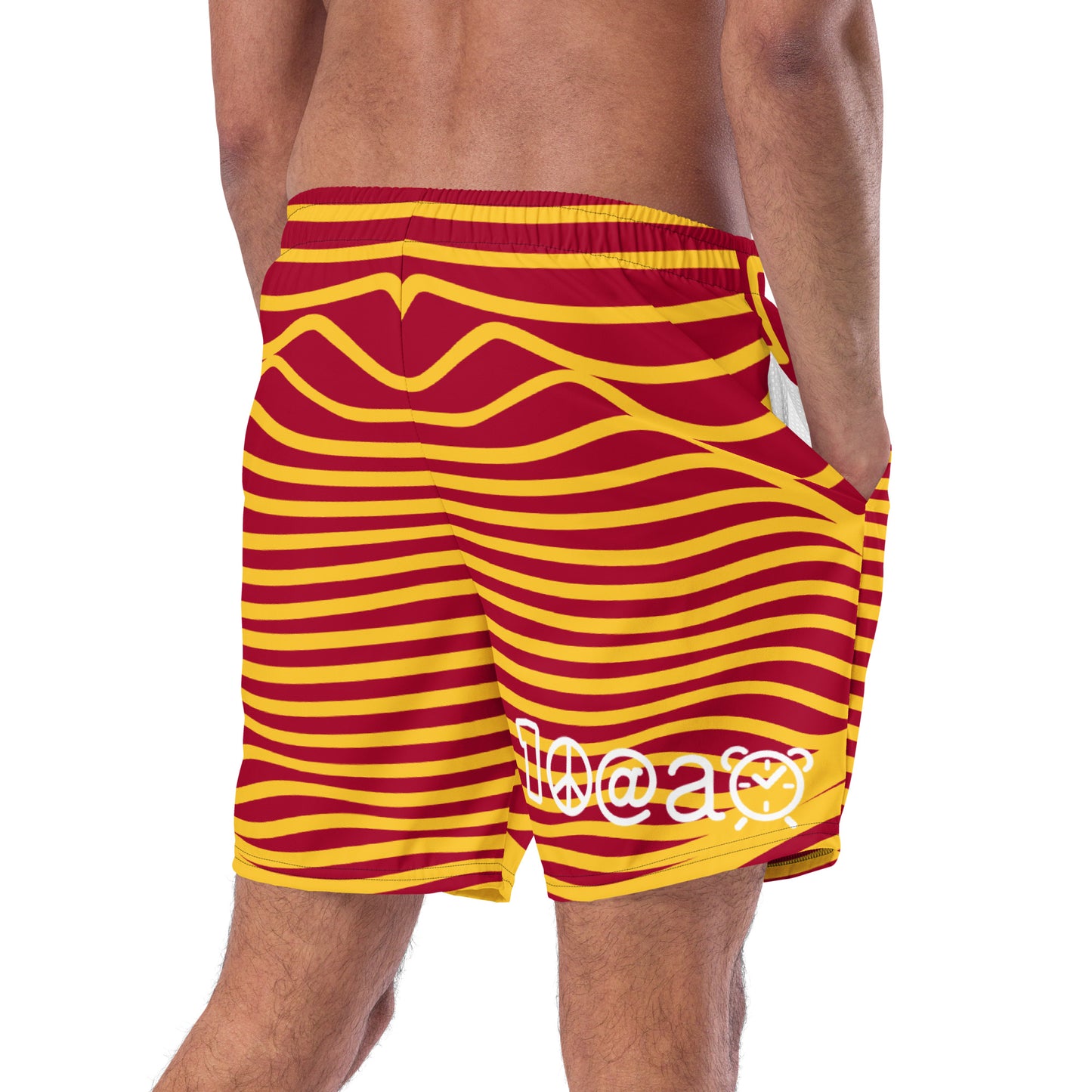 Men's swim trunks "Lava Waves"