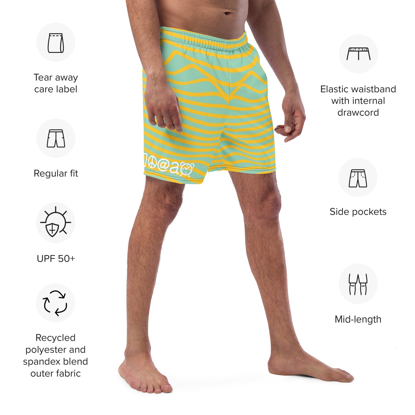 Men's swim trunks "Sunrise Session"