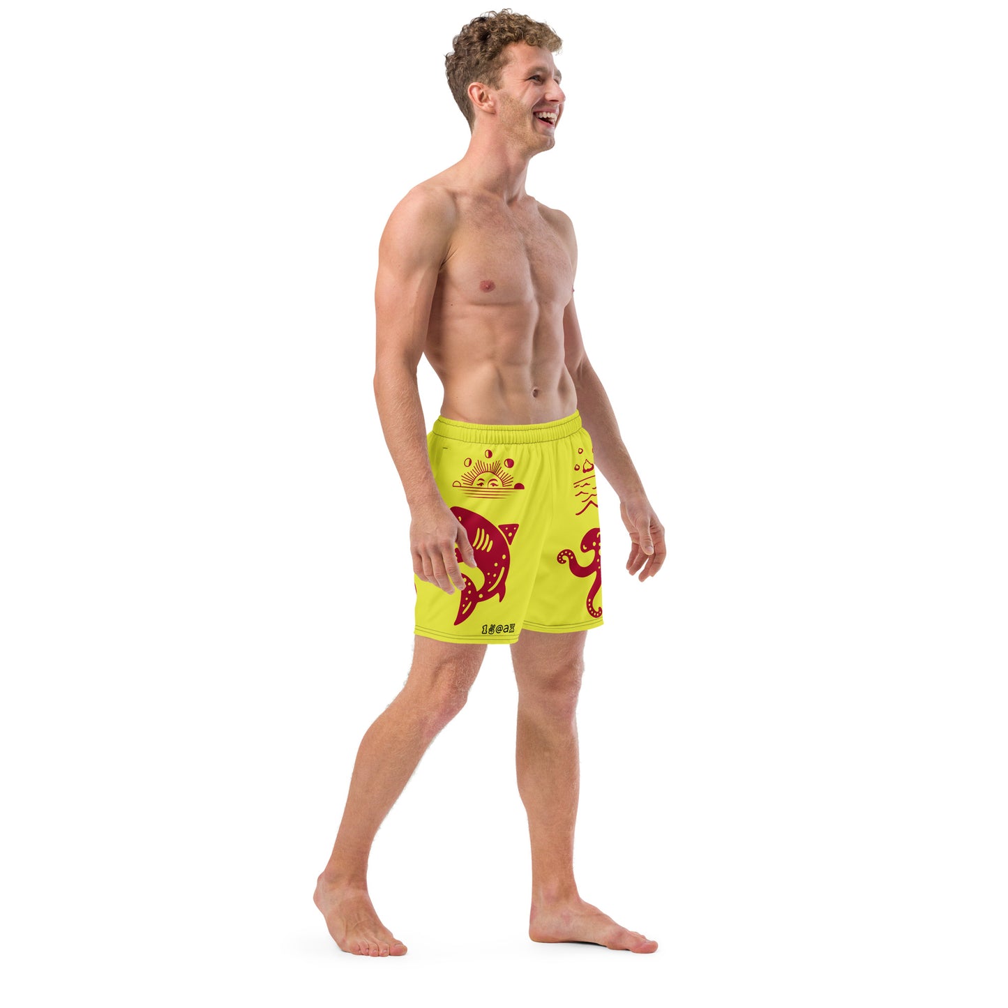 Men's swim trunks "Tattoo Red"