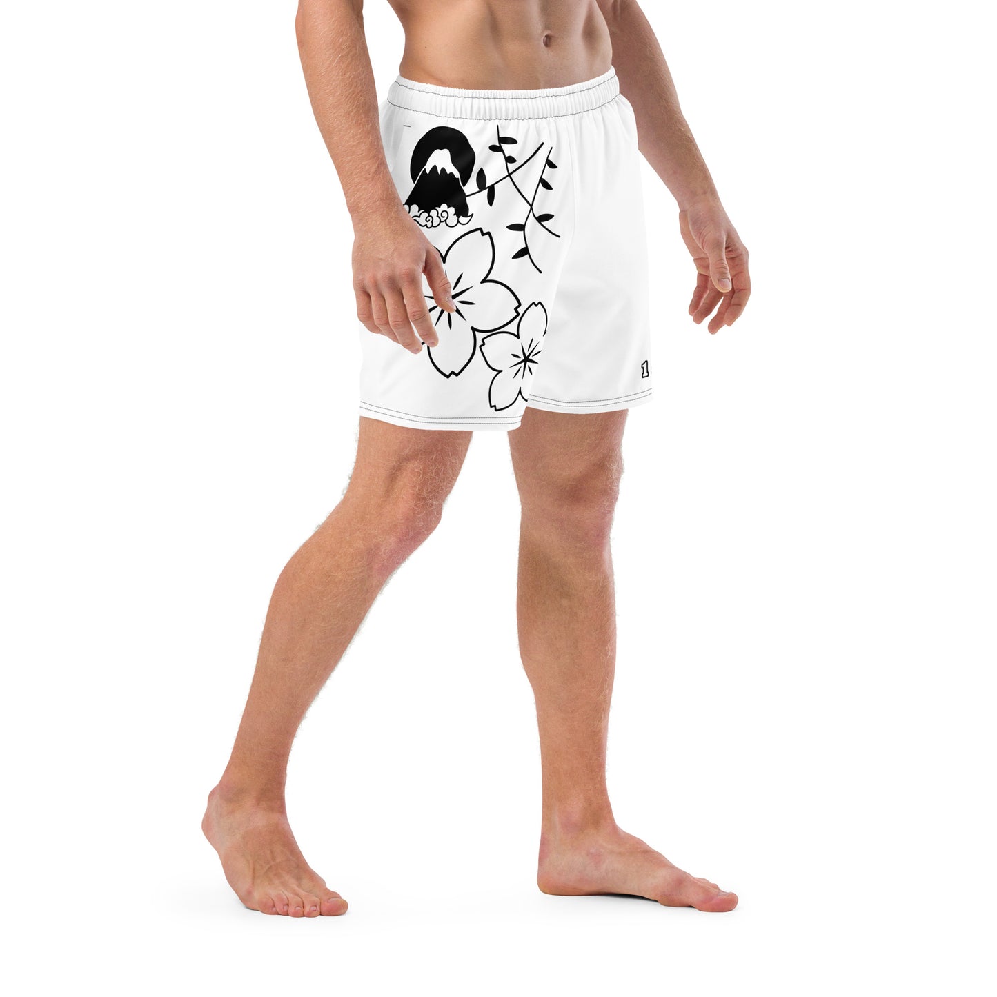 Men's swim trunks "Fuji Umi White"