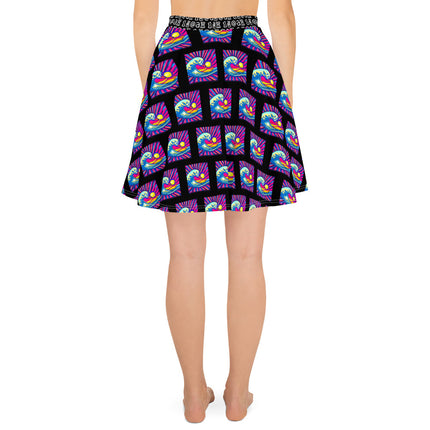 Women's Samurai Waves Skater Skirt