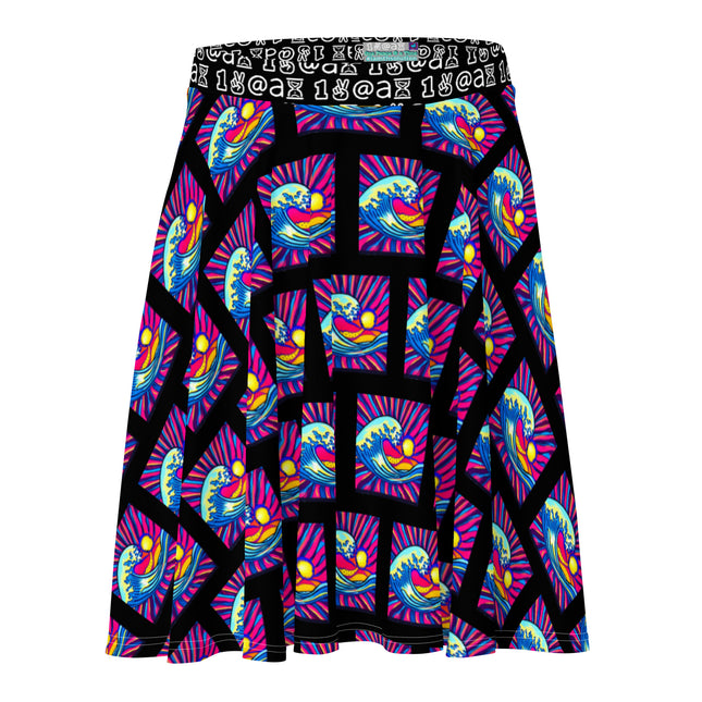 Women's Samurai Waves Skater Skirt