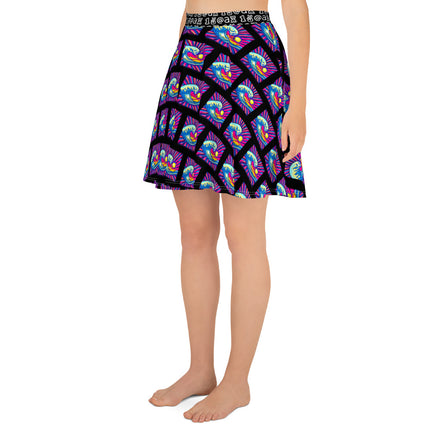 Women's Samurai Waves Skater Skirt