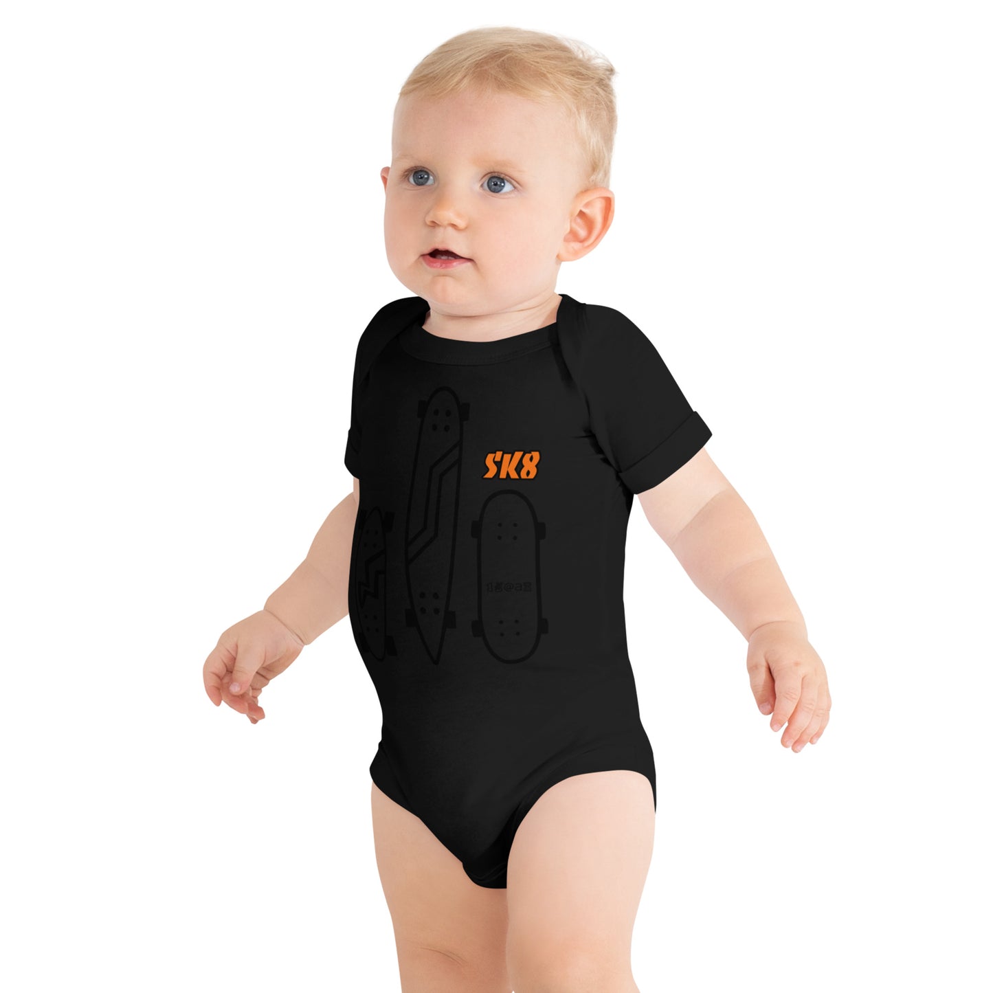 Baby short sleeve one piece "SK8"