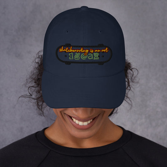 Dad hat "Skateboarding is Art"