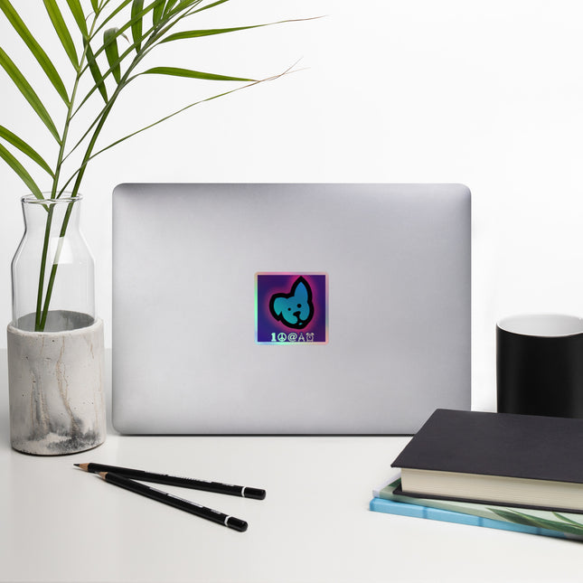 Peace Dog Holographic Stickers