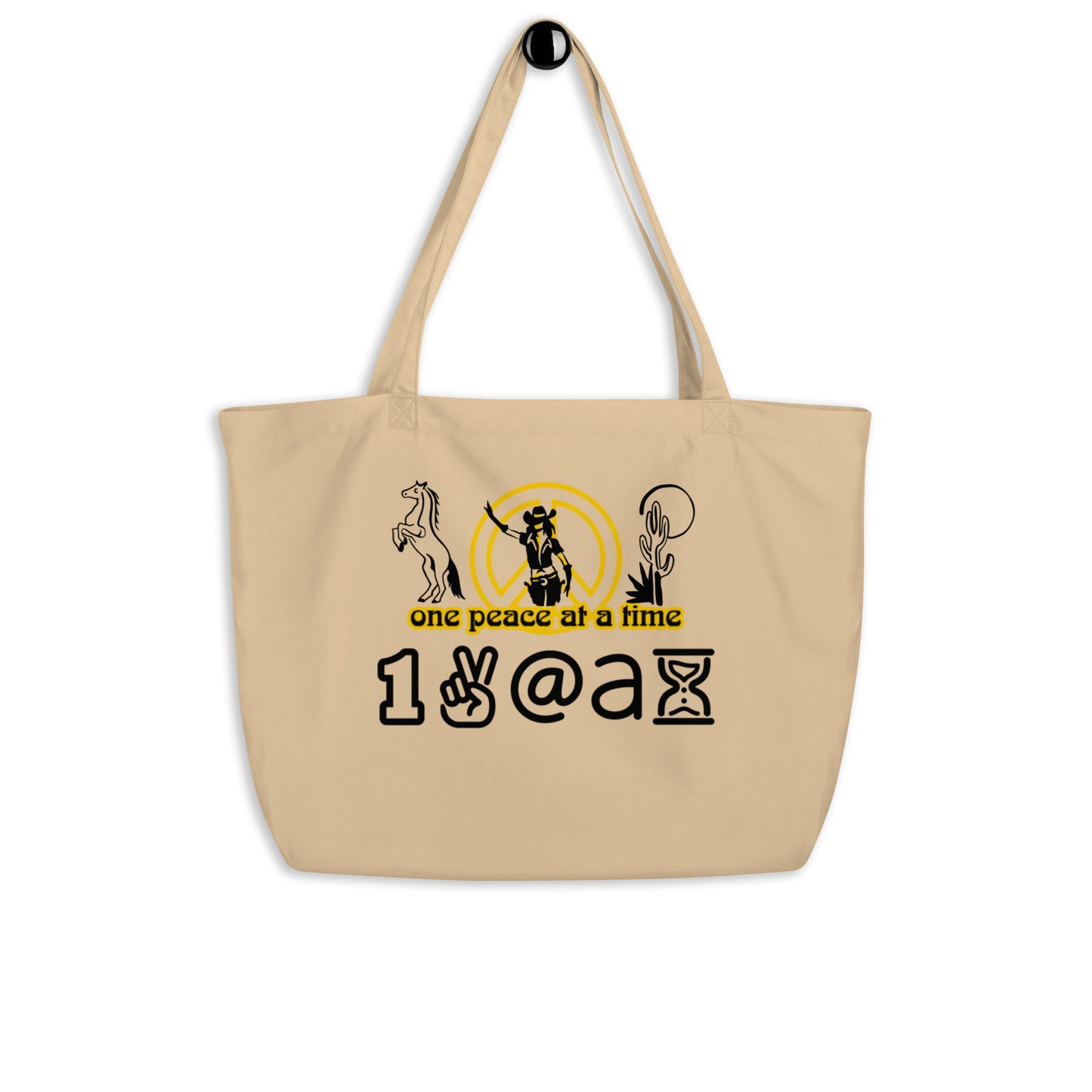 Large organic tote bag