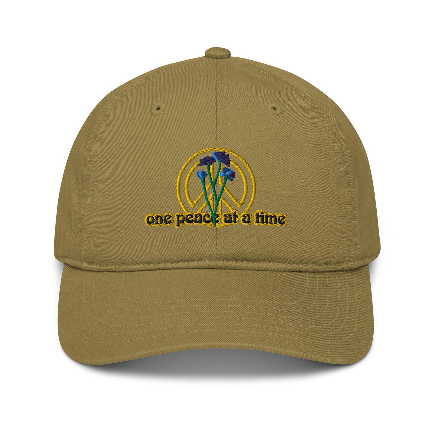 Organic dad hat Flower Power