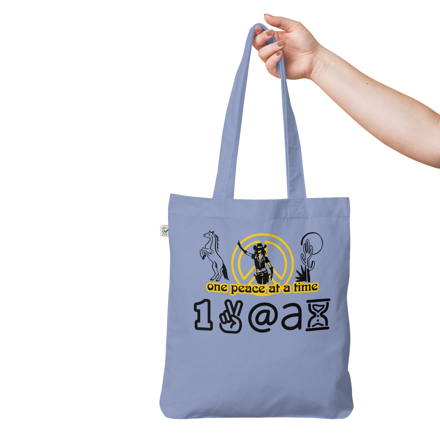 Organic fashion tote bag