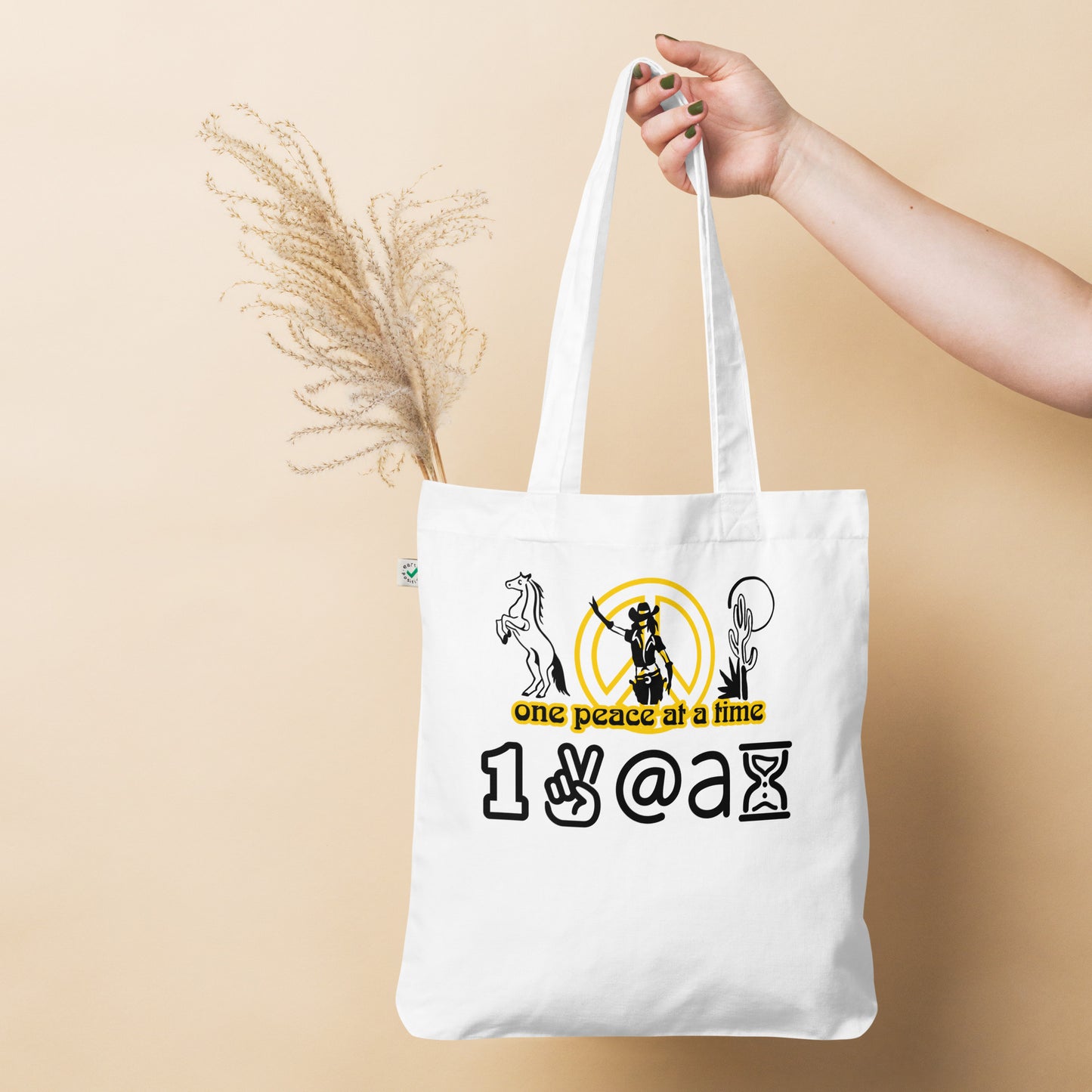 Organic fashion tote bag