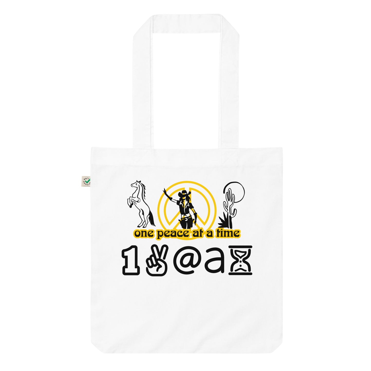 Organic fashion tote bag