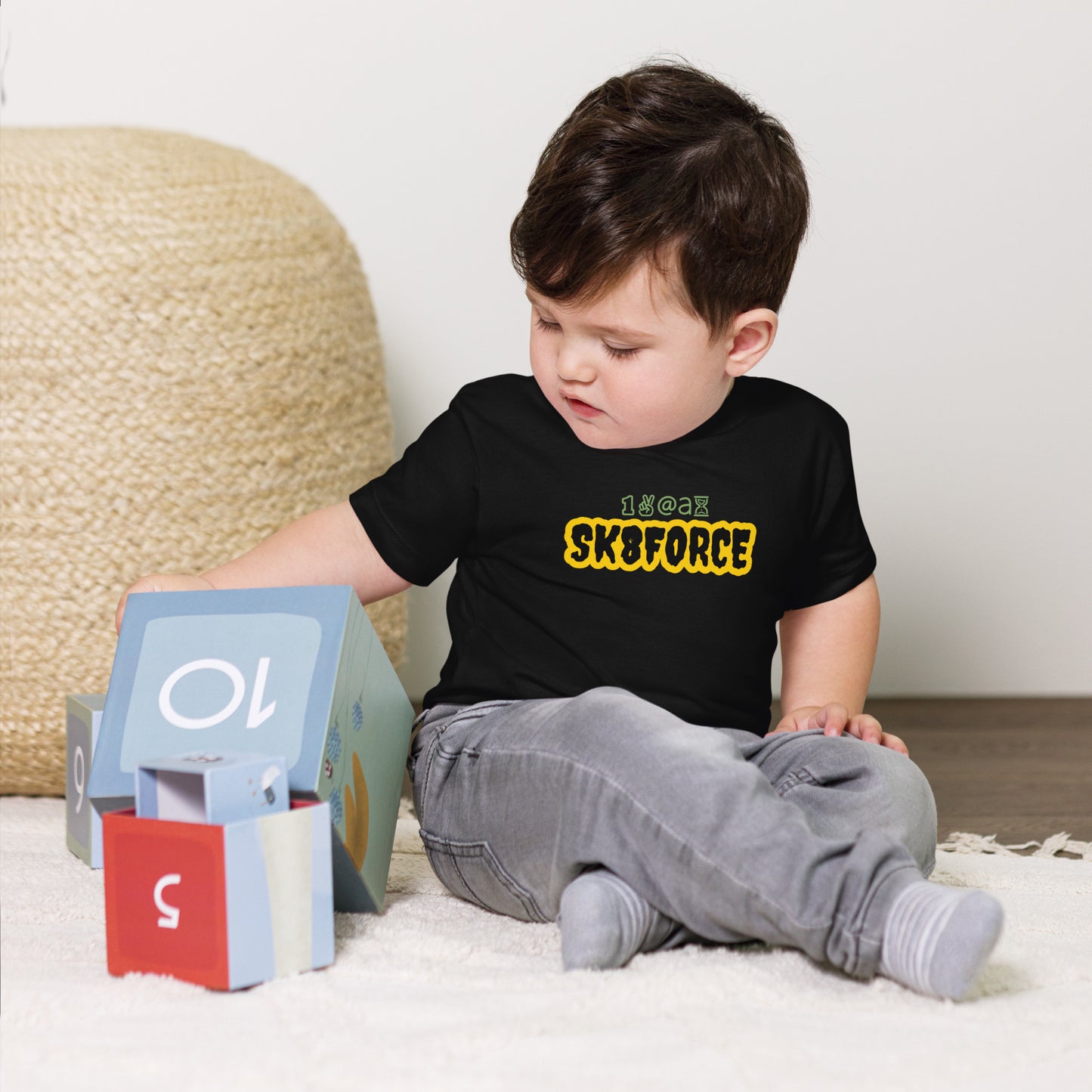 Toddler Short Sleeve Tee "SK8toddler team"