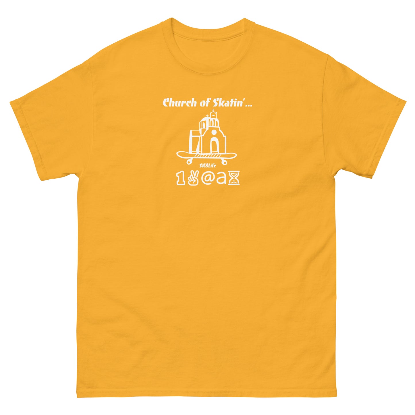 Men's classic tee "Church of Skatin'..."