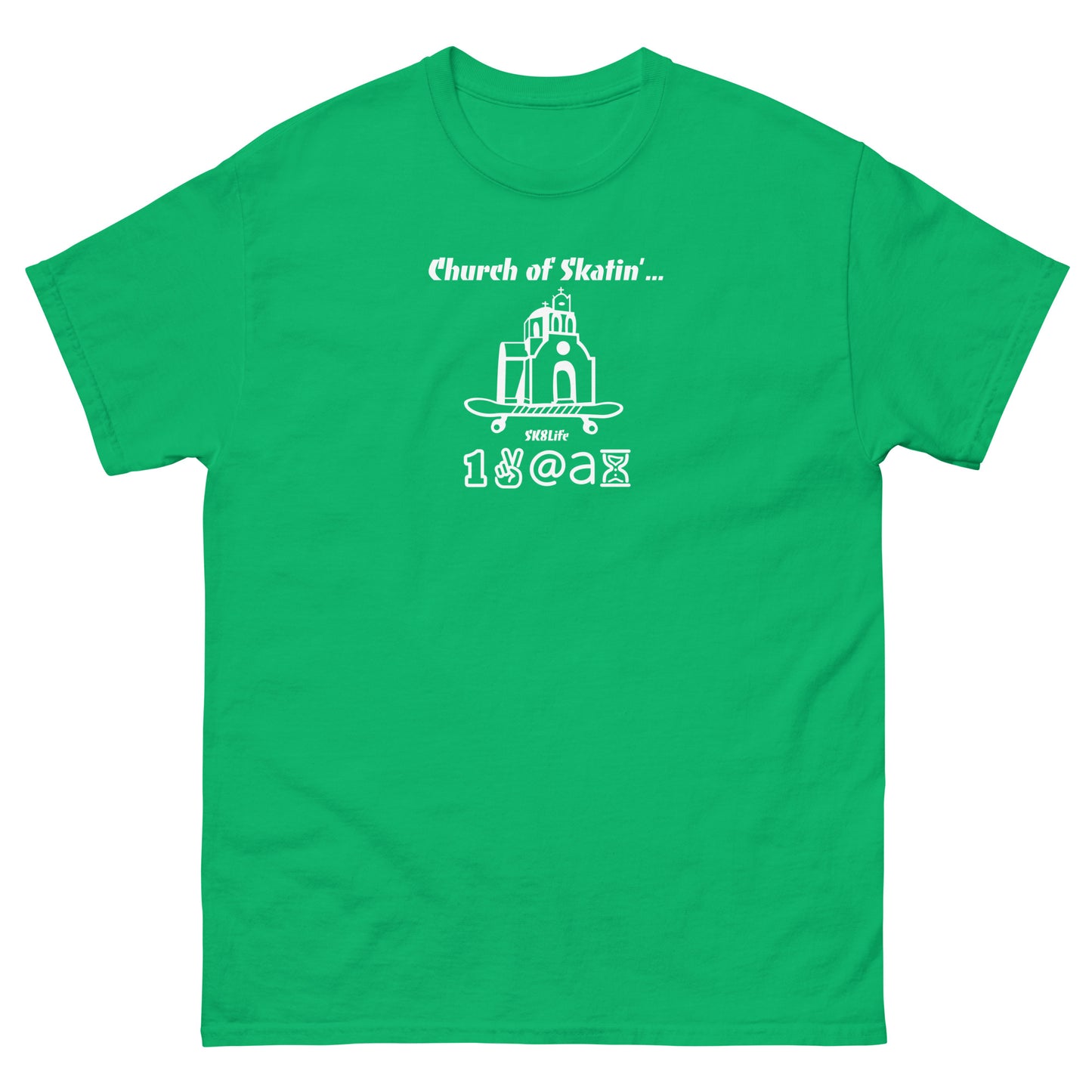 Men's classic tee "Church of Skatin'..."