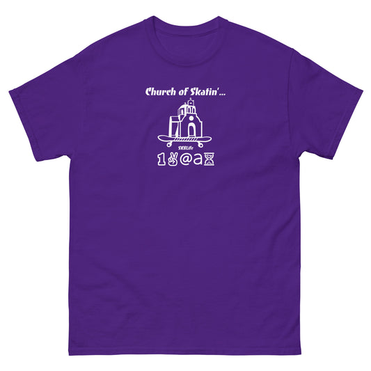 Men's classic tee "Church of Skatin'..."