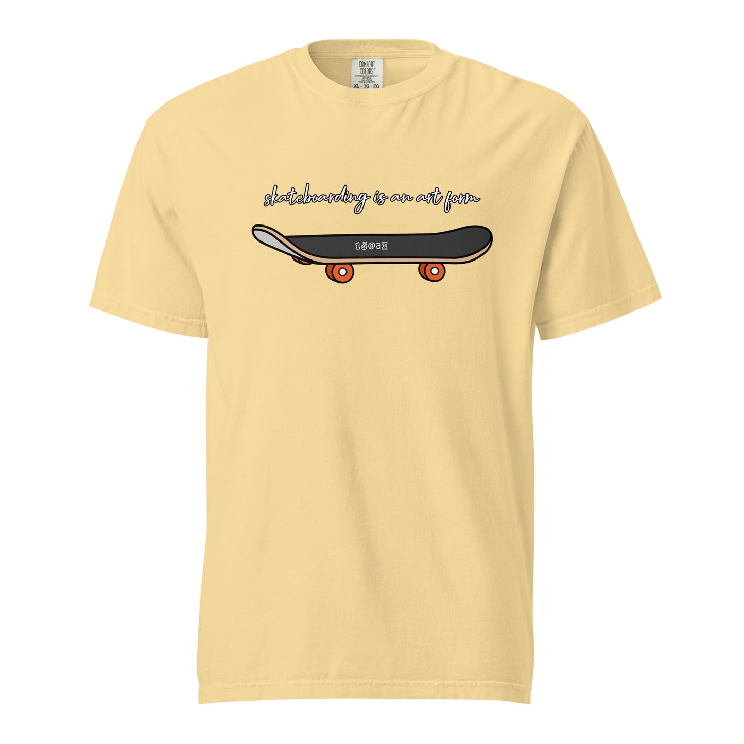 Unisex garment-dyed heavyweight t-shirt "Skating is an art form"