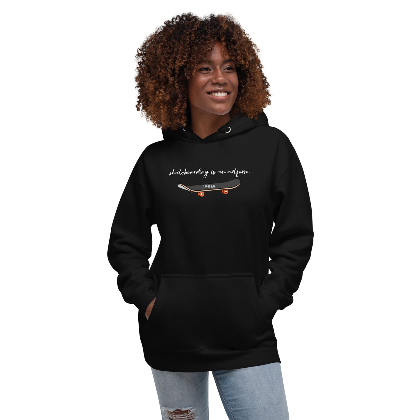 Unisex Hoodie "Skateboarding is an artform"