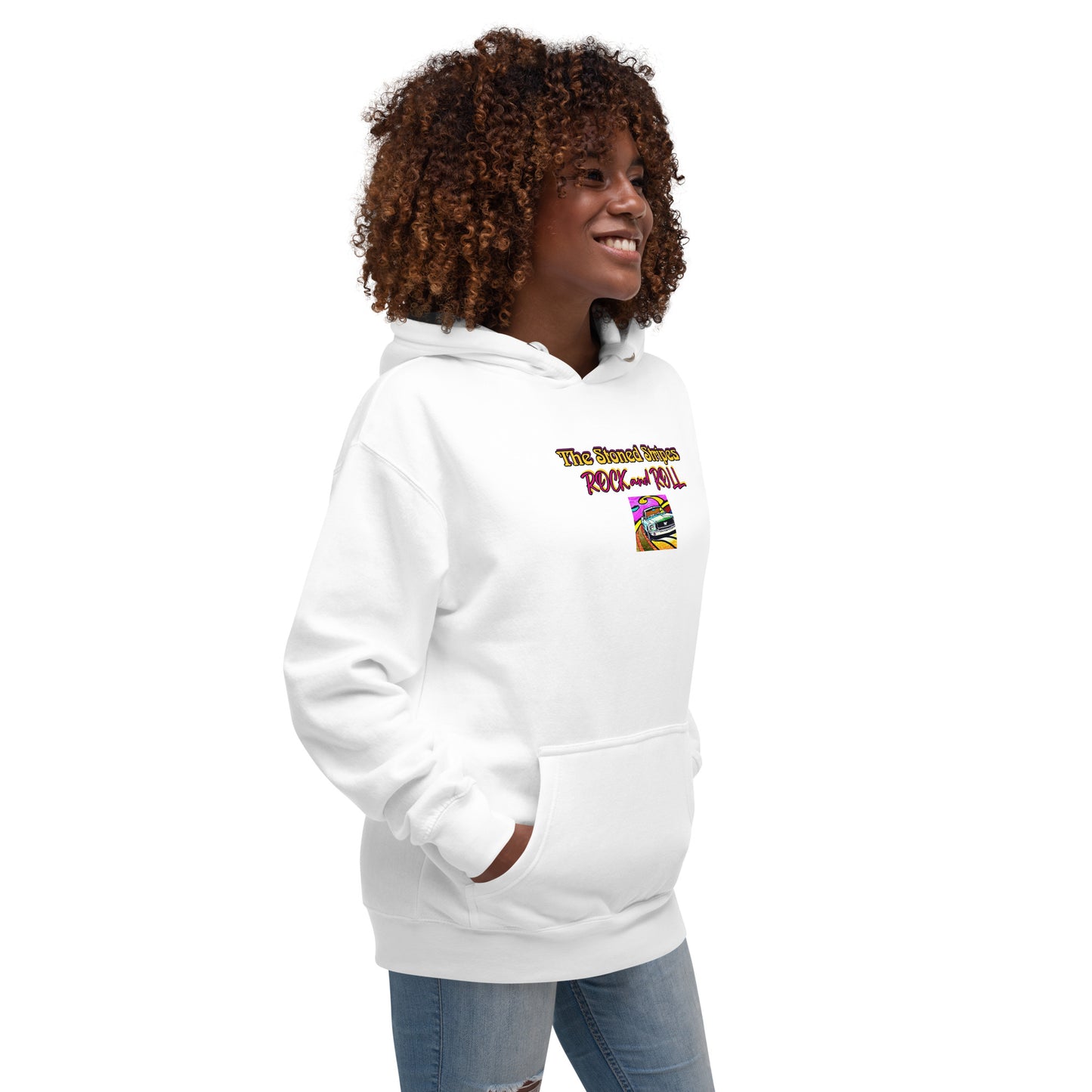 Unisex Hoodie Stoned Stripes