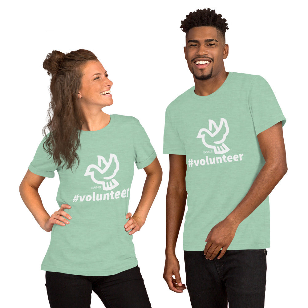 Unisex t-shirt #volunteer