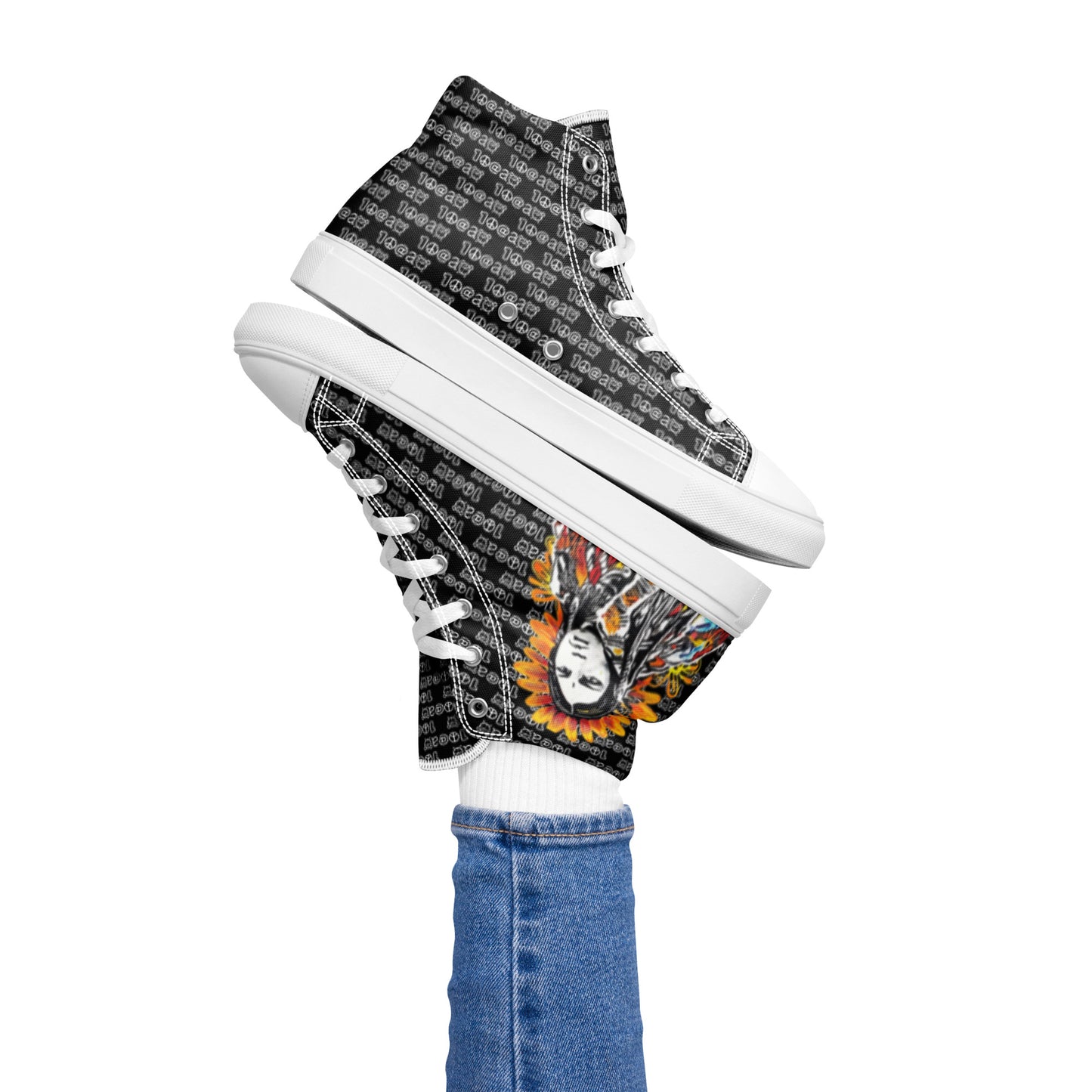 Women’s high top canvas shoes Skateboarding