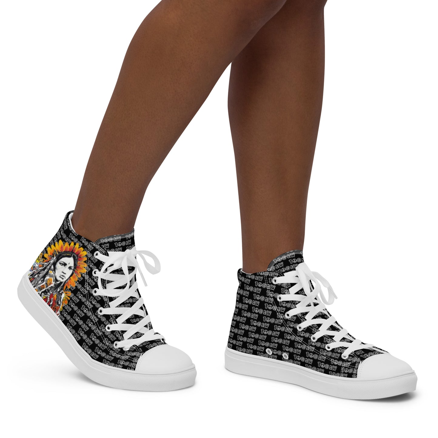 Women’s high top canvas shoes Skateboarding