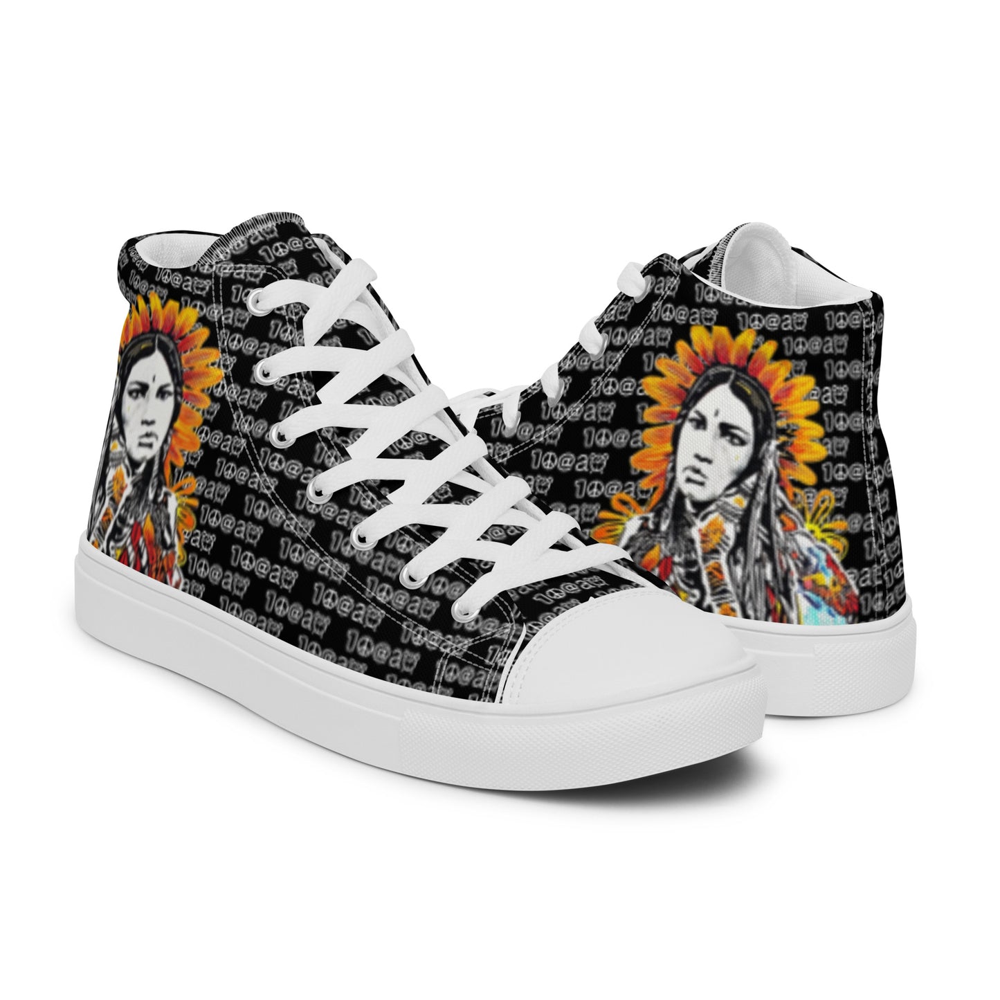 Women’s high top canvas shoes Skateboarding