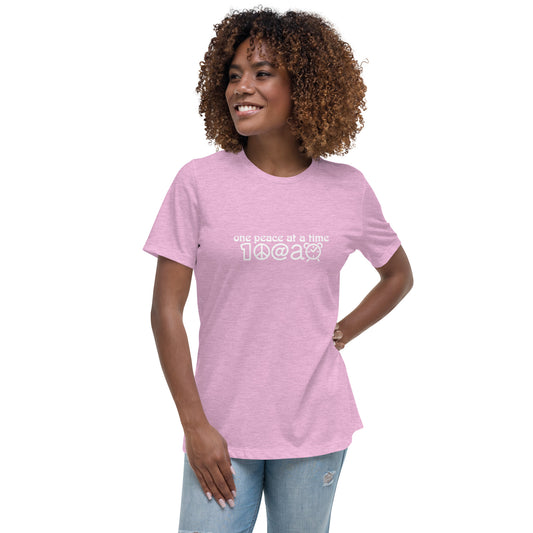 Women's Relaxed T-Shirt 1Peace Glyph