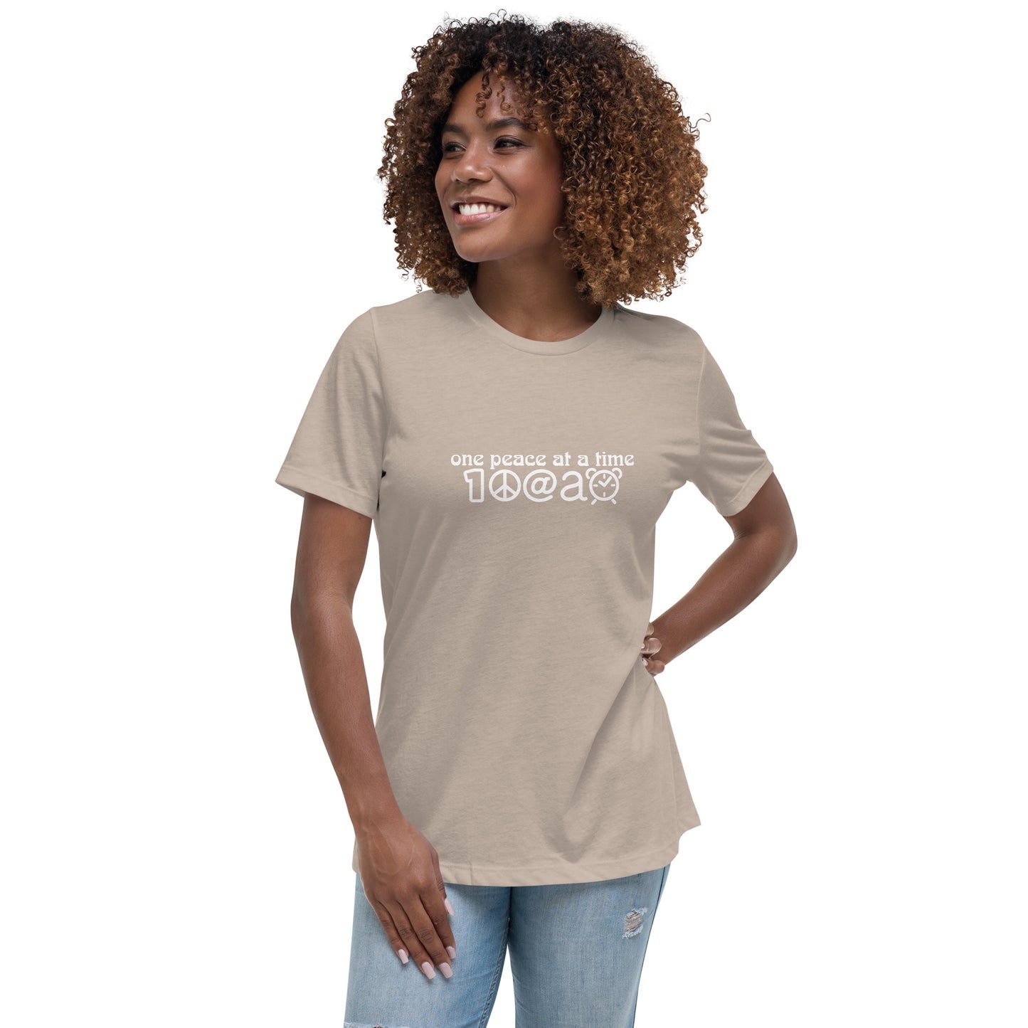 Women's Relaxed T-Shirt 1Peace Glyph