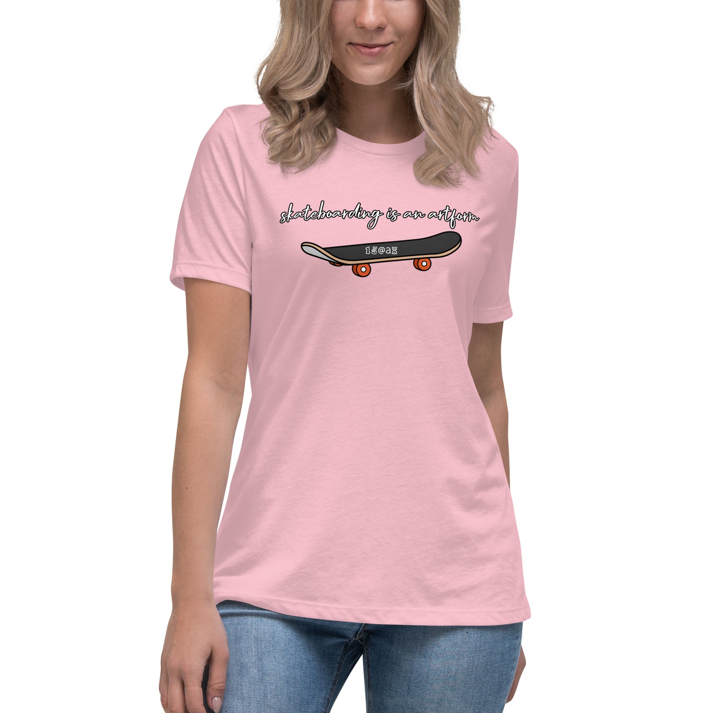 Women's Relaxed T-Shirt "Skateboarding is an artform"