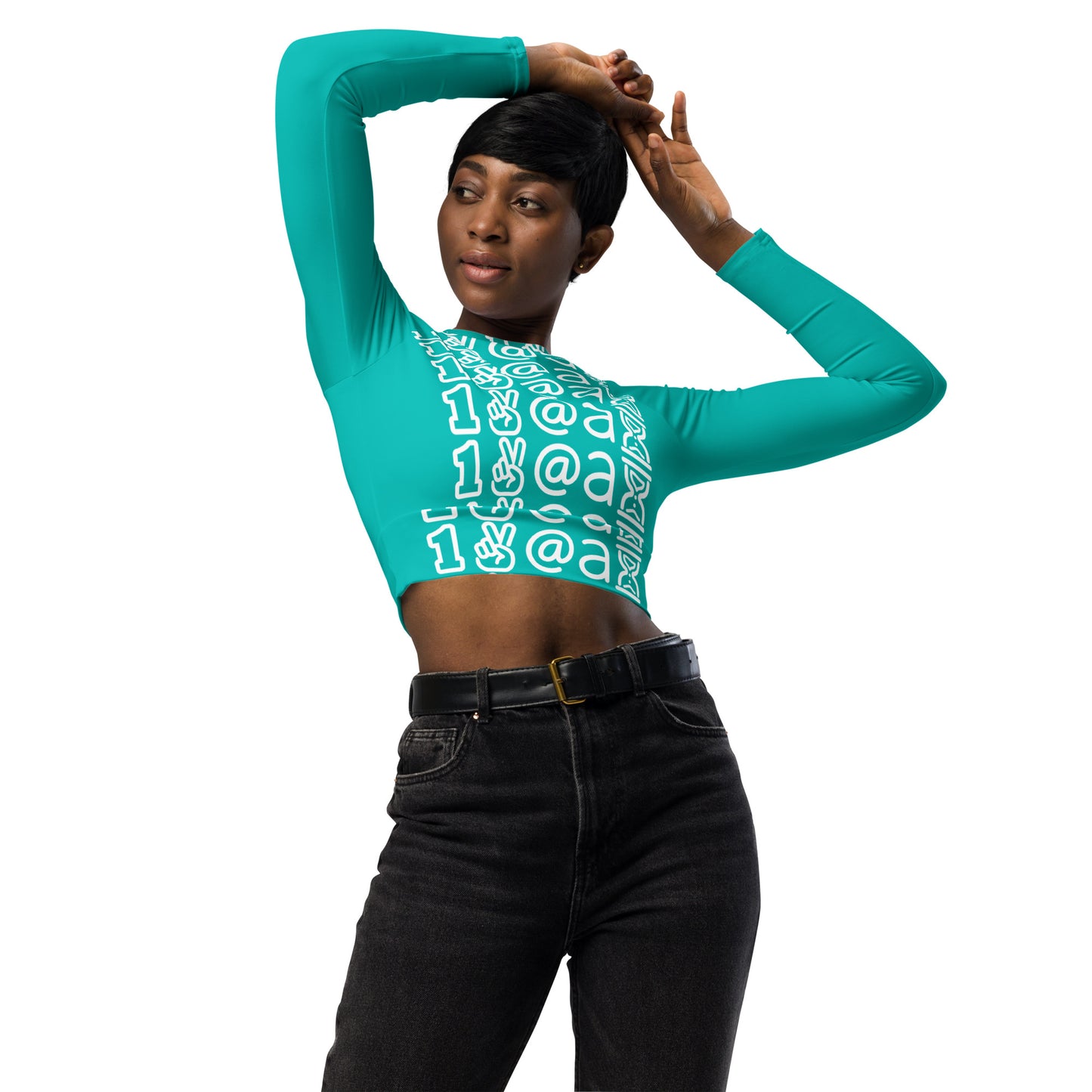 long-sleeve crop top