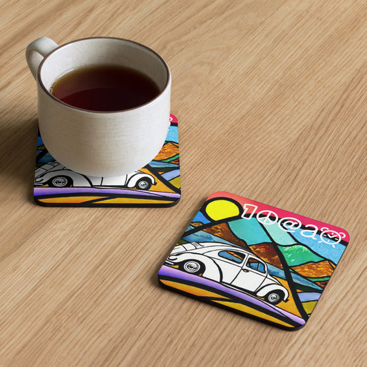 Cork-back coaster